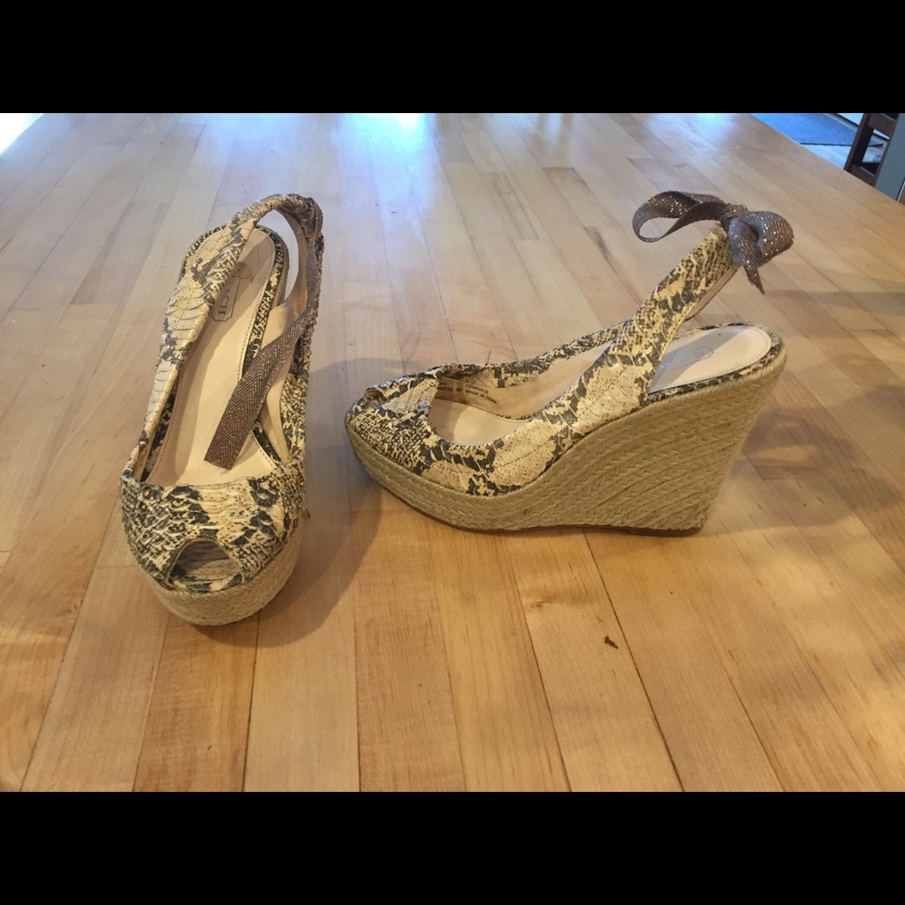 Coach wedges